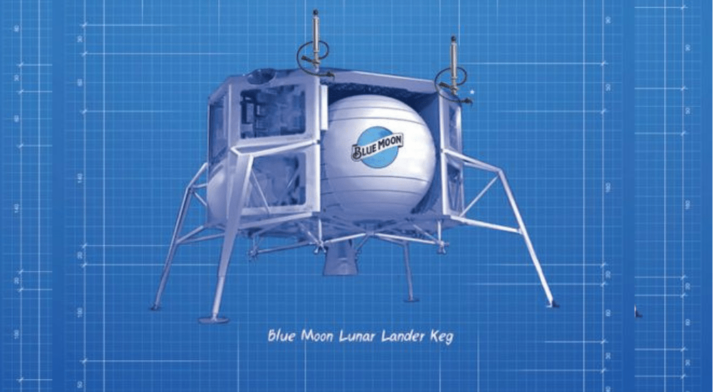 Blue Moon Belgian White's (Blue Origin-inspired) "Lander Keg"