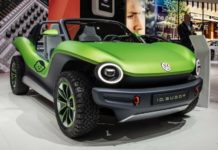In live auto news, the 2020 green Volkswagen ID Buggy debuted at the Geneva Motor Show.