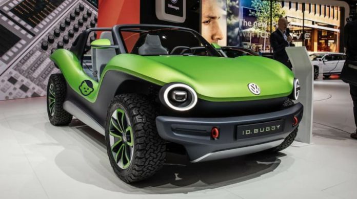 In live auto news, the 2020 green Volkswagen ID Buggy debuted at the Geneva Motor Show.