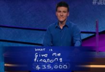 James Holzhauer is standing at the Jeopardy podium asking for bad credit car finance in Indianapolis.