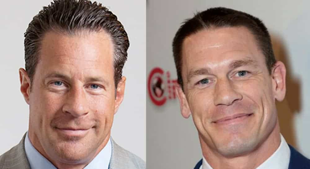 John Cena and Reid Bigland are shown in side by side view.