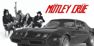 Motley Crue is shown with a Pontiac Firebird because they may be involved in live auto news relating to the resurrection.