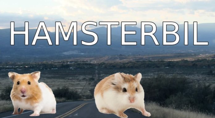 Two hamsters are on the road promoting the Hamsterbil, which will be available at Chevy dealerships soon.