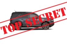 A 2021 Ford Bronco Sport is shown from the side with the text 'top secret' over it.