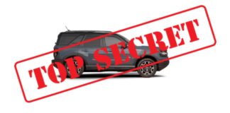 A 2021 Ford Bronco Sport is shown from the side with the text 'top secret' over it.