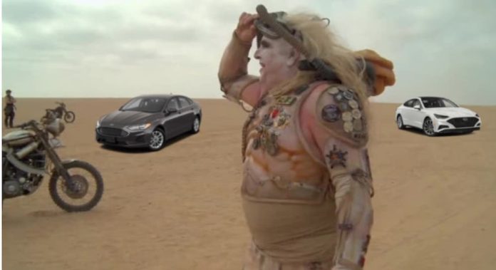 A desert marauder has to choose between a 2020 Ford Fusion vs 2020 Hyundai Sonata during the apocalypse.
