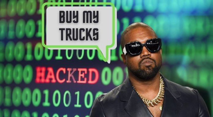 Kanye West hacked an article about the 2022 Chevy Silverado 1500 ZR2 to convince readers to buy his trucks.
