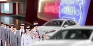 A blindfolded group are shown trying to overlook the 2023 Toyota Camry vs 2023 Honda Accord rivalry.