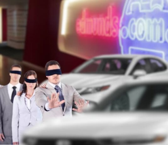A blindfolded group are shown trying to overlook the 2023 Toyota Camry vs 2023 Honda Accord rivalry.